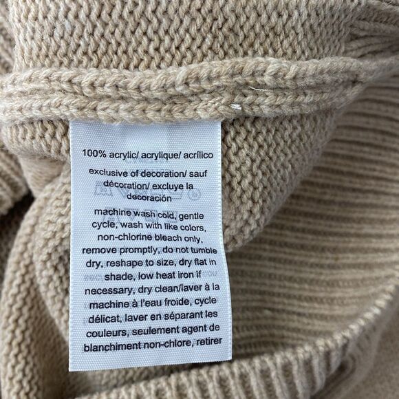 Tommy Hilfiger Fairisle Nordic Turtleneck Tan Sweater - Picture 6 of 6